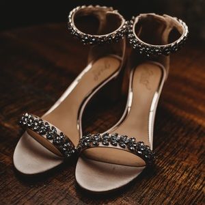 Badgley Mischka Floral Wedding Shoes
